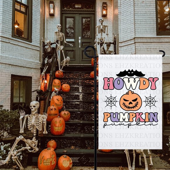 Retro Howdy Garden Flag, Halloween Flag, Outdoor Decor - Picture 6 of 6